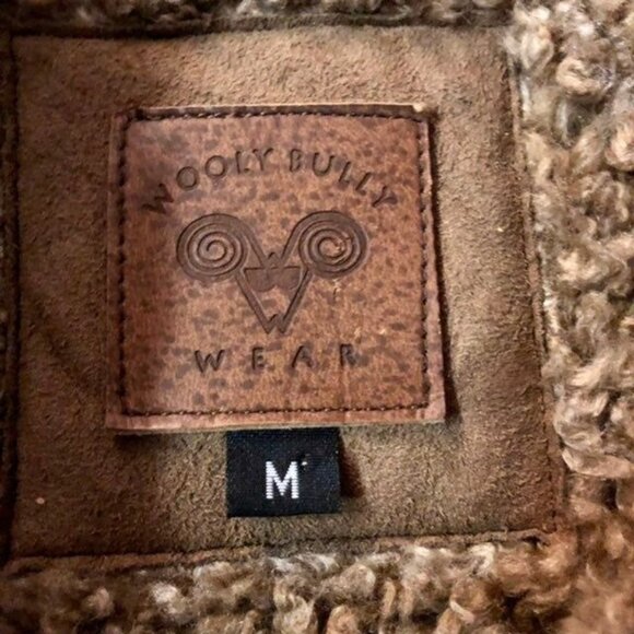 Wooly Bully Wear Jacket Womens M Used Tan Lined Handmade Colorado - Picture 8 of 12